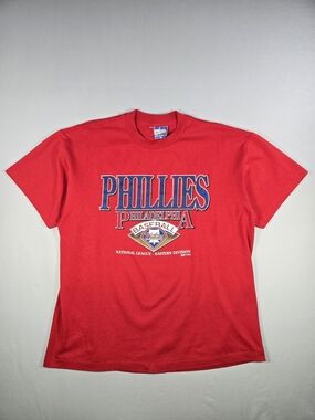 Rare Vintage MLB 1993 Philadelphia Phillies Division Champs Single Stitch USA XL